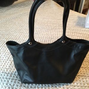 Black leather Coach Bag